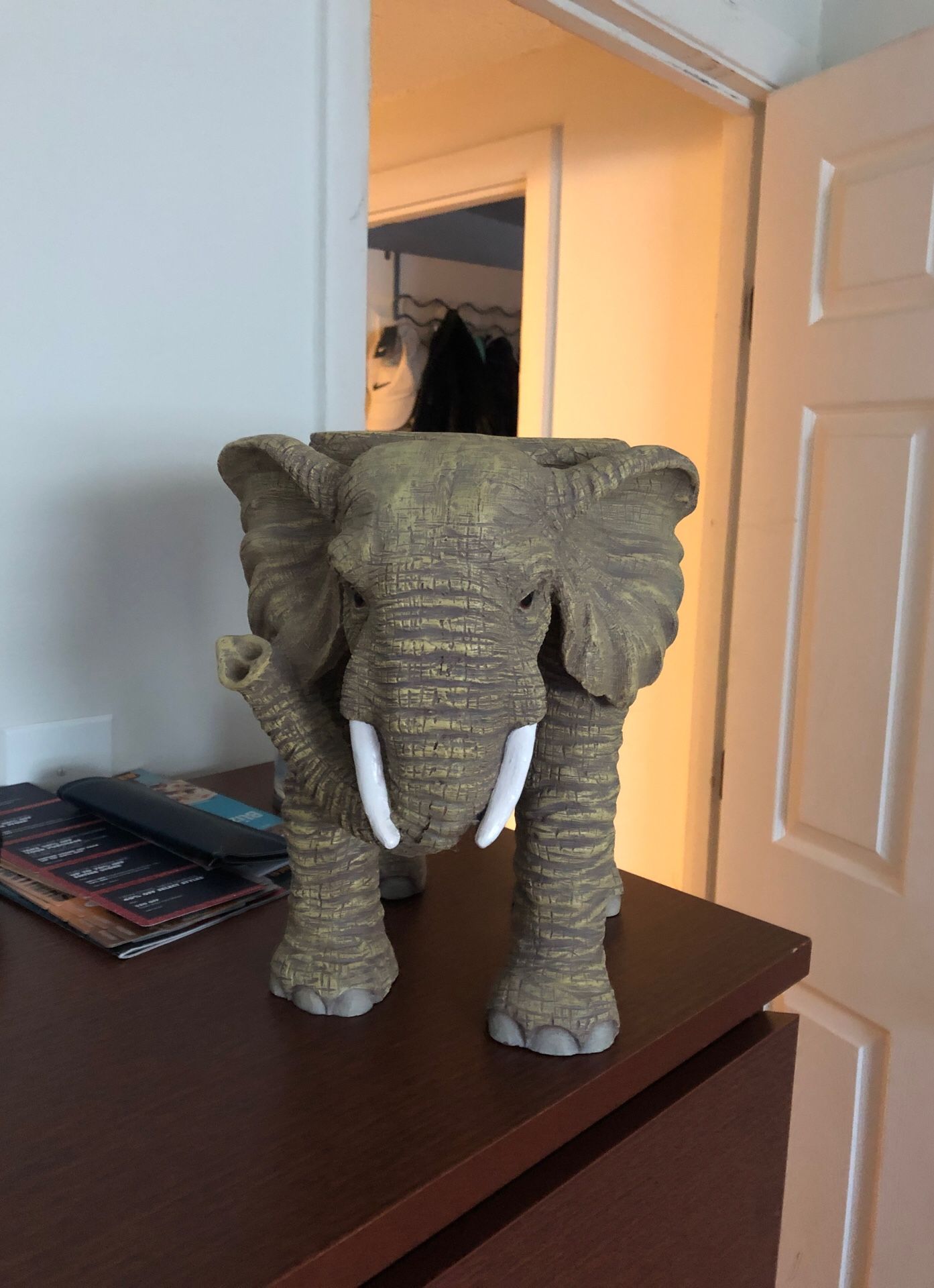 Decorative Elephant can be used as plant holder or a little chair for toddlers