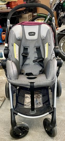 Evenflo Pivot Modular Travel System with Stroller and a LiteMax infant car seat
