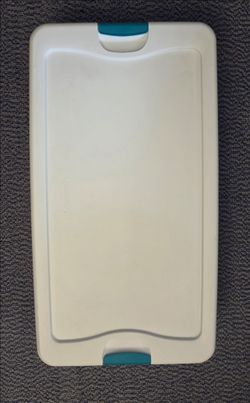 Sterilite latching box storage bin on wheels (under bed)