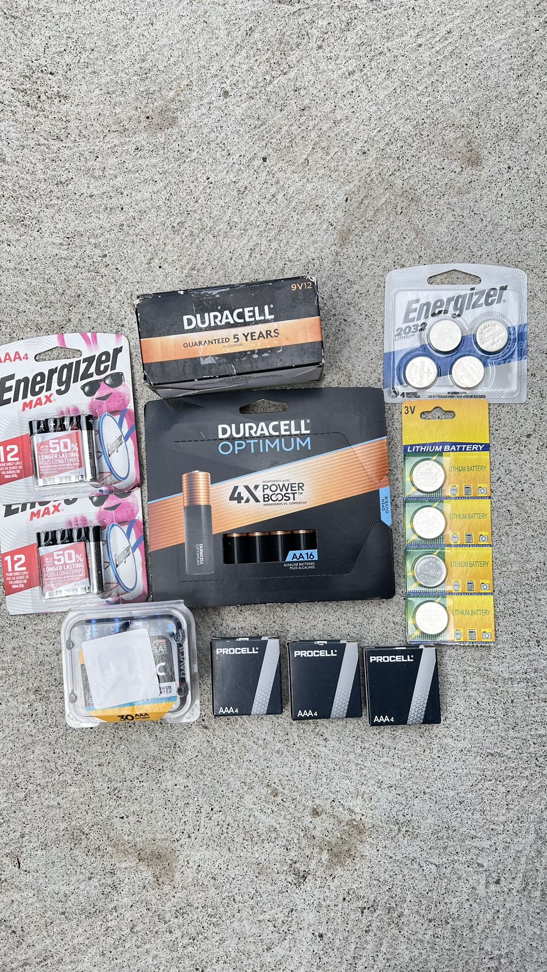 New assortment Of Batteries