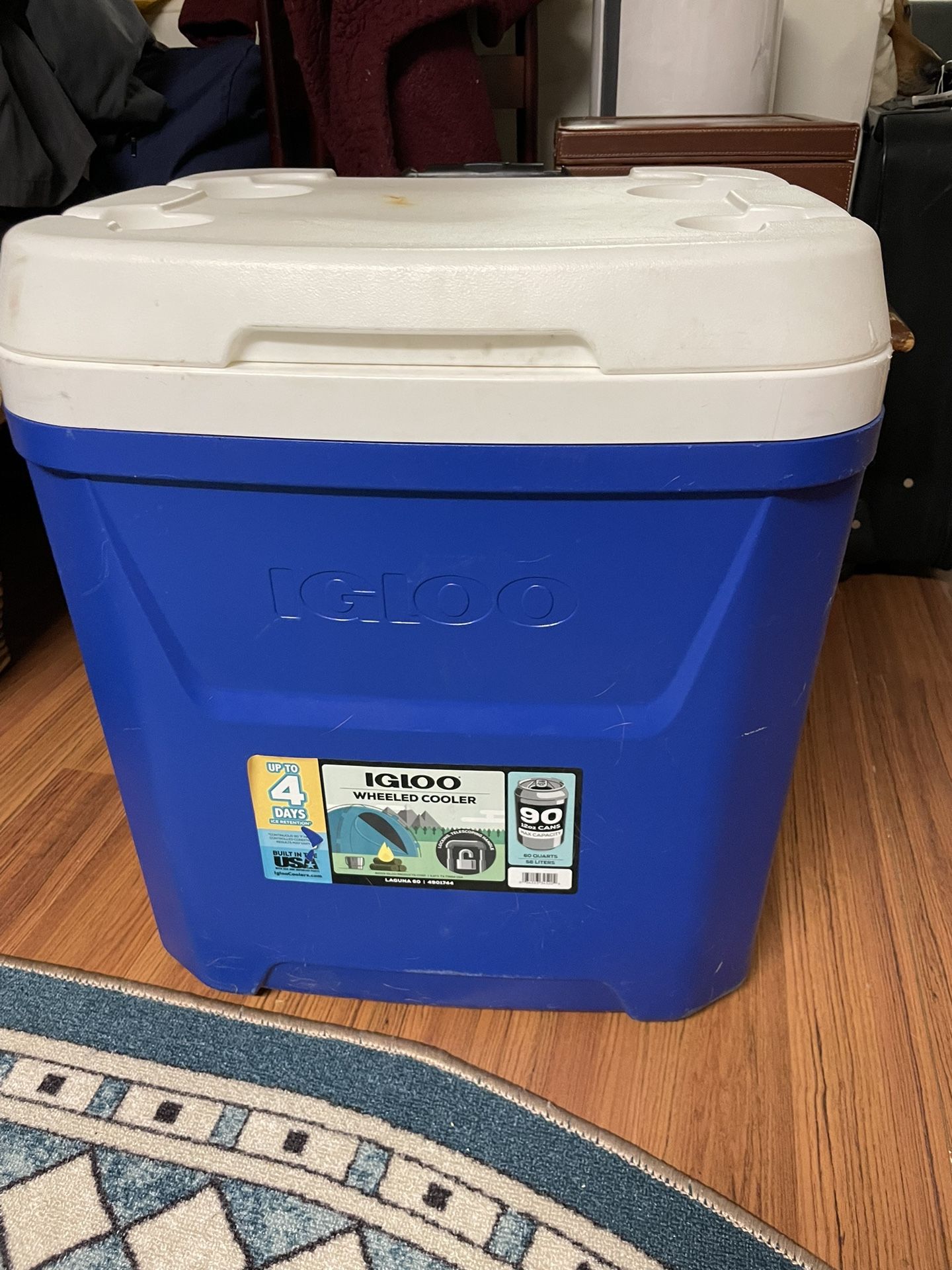 Wheeled Igloo Cooler - Laguna 60