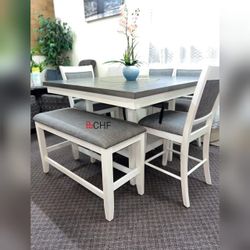 6 Piece Counter Height Dining Table Set  - Limited Time Offer 