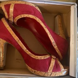 $15 OBO - *NEW* Charlotte Russe Red Suede Heels