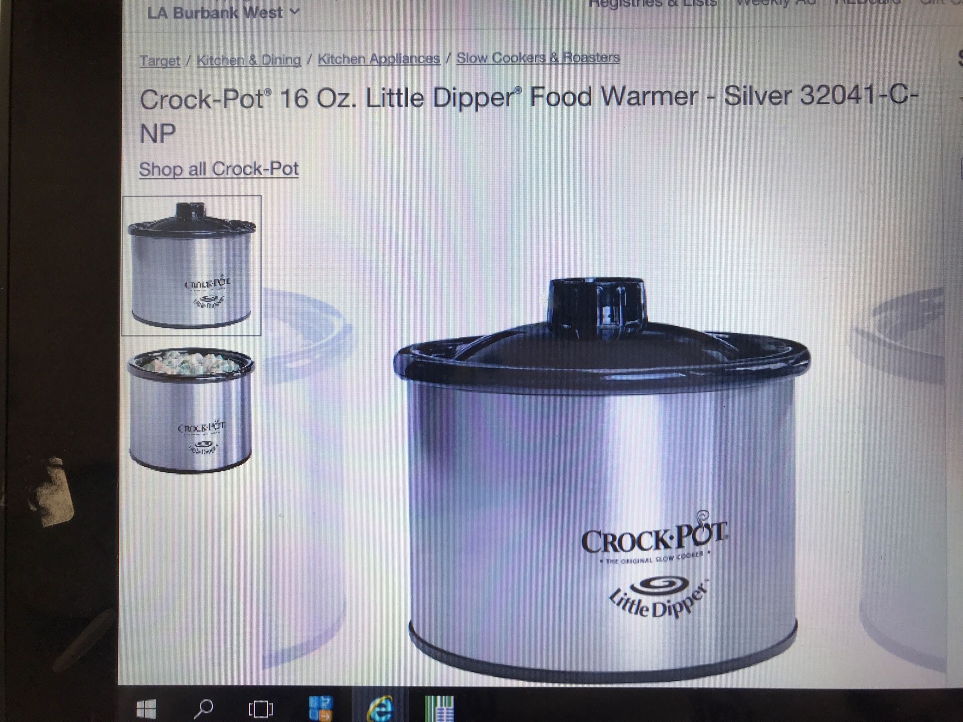 16 oz crock pot lil Dipper now at The House Depot for Only $10.99 compared to $21.99 food warmer