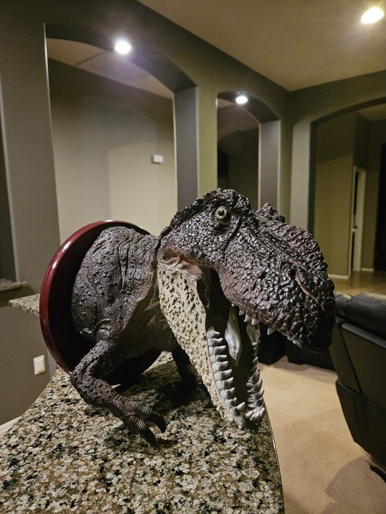 Movie Room Art- Mounted T-Rex Head