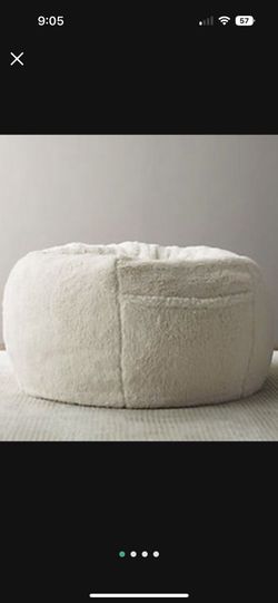 Restoration Hardware Luxe Sherpa Bean Bag COVER