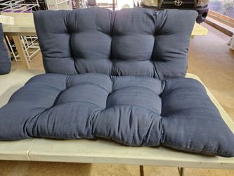 2 blue cushions 40" x 18" $25.00 for both