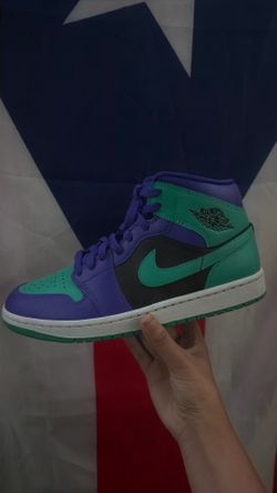 mid black grape jordan 1s