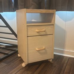 Wood nightstand