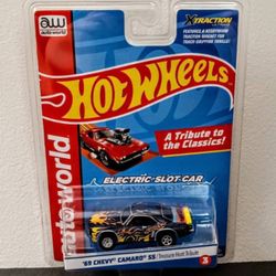Auto World Hot Wheels '69 Chevy Camaro SS Slot Car (Brand New)