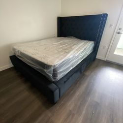 Queen Size Bed Frame With Mattress Included
