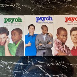 Psych Seasons 1–3 DVD Bundle – Complete First, Second & Third Seasons