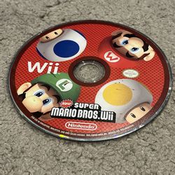 New Super Mario Bros. Wii (Nintendo Wii, 2009) Tested Working Disc Only A