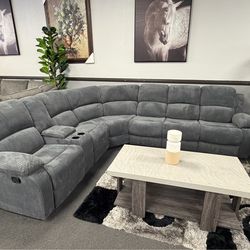 Gray Sofa Sectional Recliner