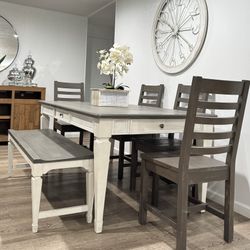 Solid Wood Dining Table Set Comedor 