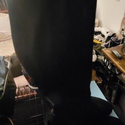 Knee High Black Stretch Boots