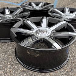 22” FACTORY NEW REFURB CADILLAC ESCALADE PLATINUM GMC DENALI SIERRA YUKON CHEVY RIMS OEM
