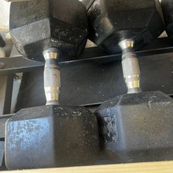 60 Lb Dumbbells (pair)