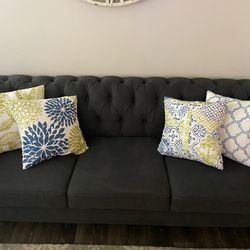 Dark Grey Couch 7ft X 3ft