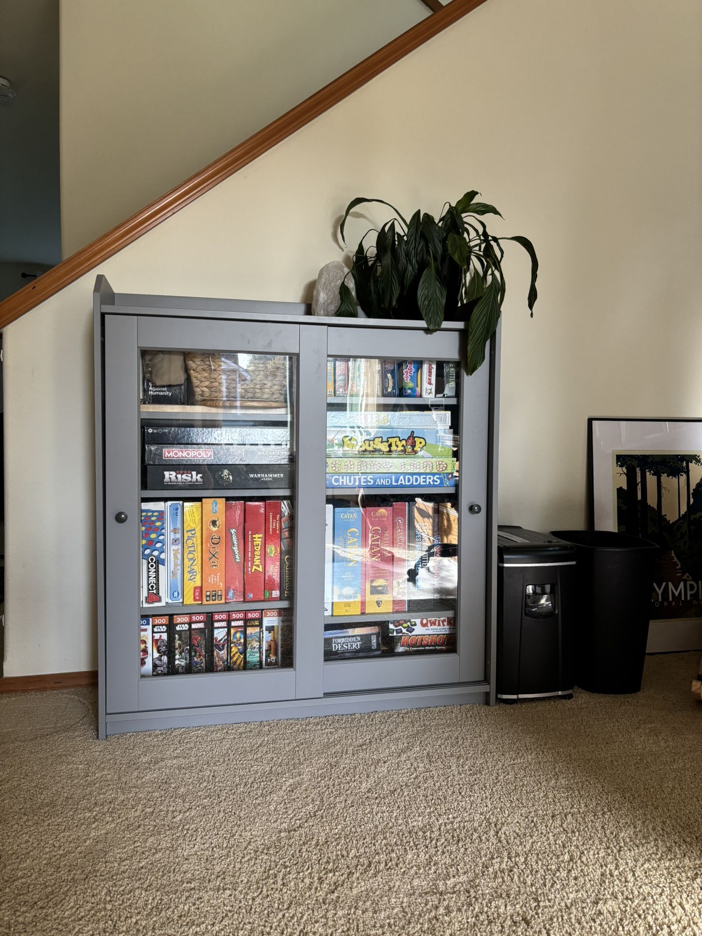 IKEA HAUGA Glass Door Cabinet