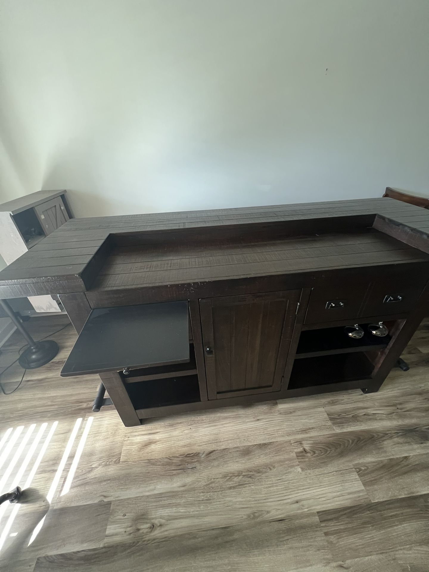 Bar Beautiful Solid Wood With 2 Stools