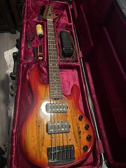 Sterling Blood Orange Stingray 5 String Bass