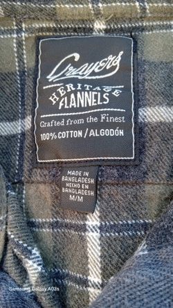 Men's Multi Shirt/Grayers Heritage Flannel  SzM/M