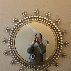 Antique Mirror Circular Sun