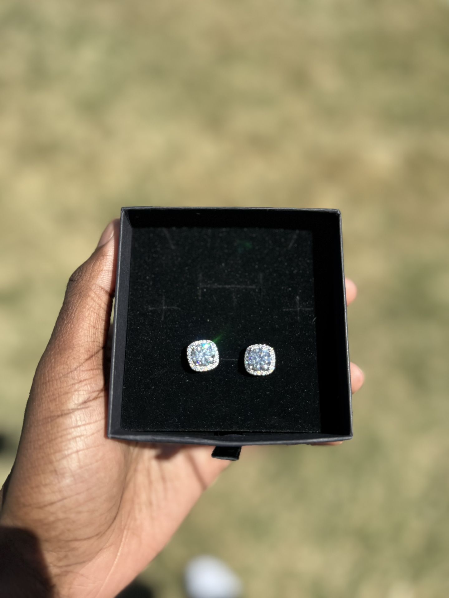 Vvs Moissanite Earrings — 3 Carat