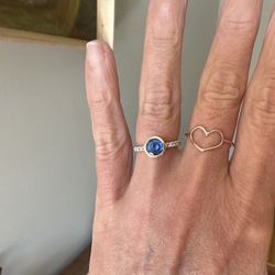 Malka Diamonds Custom Sapphire Diamond Engagement Ring 