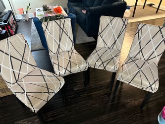 Dining chairs with cover (4 Count)