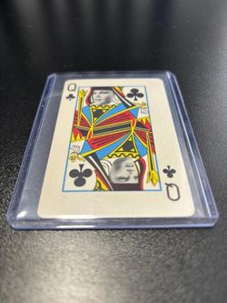 1966 Green Hornet Playing Cards Bruce Lee - Queen Of Clubs