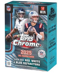 topps chrome 2025 nfl factory sealed value box