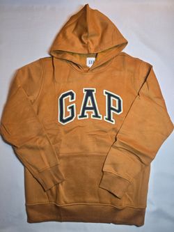 GAP Logo Fleece Pullover Hoodie Brow