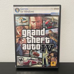 GTA 4 PC Games For Windows 2 Disc w/ Manual Grand Theft Auto 4 Video Game