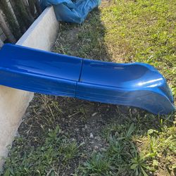 Blue colored slide for playset
