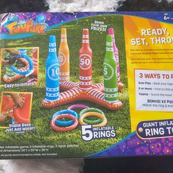Boredom Buster Game Lot! Inflatable and Game lot most are brand new!