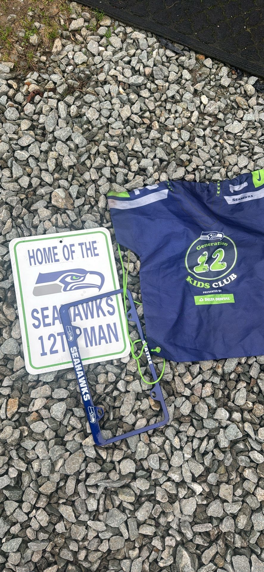 Seattle Seahawks Parking Lot Sign Car Tabs Bag