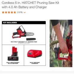 Cordless Milwuakee Saw 6"