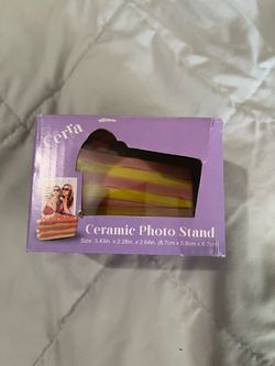 Glass Slice Cake Photo Stand