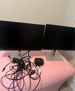 HP dual monitors with docking station