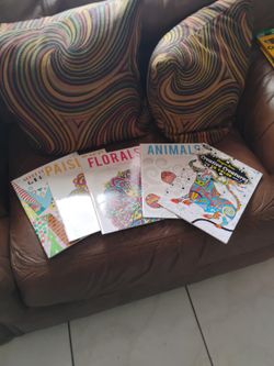 5 Color Pencils Coloring Books 