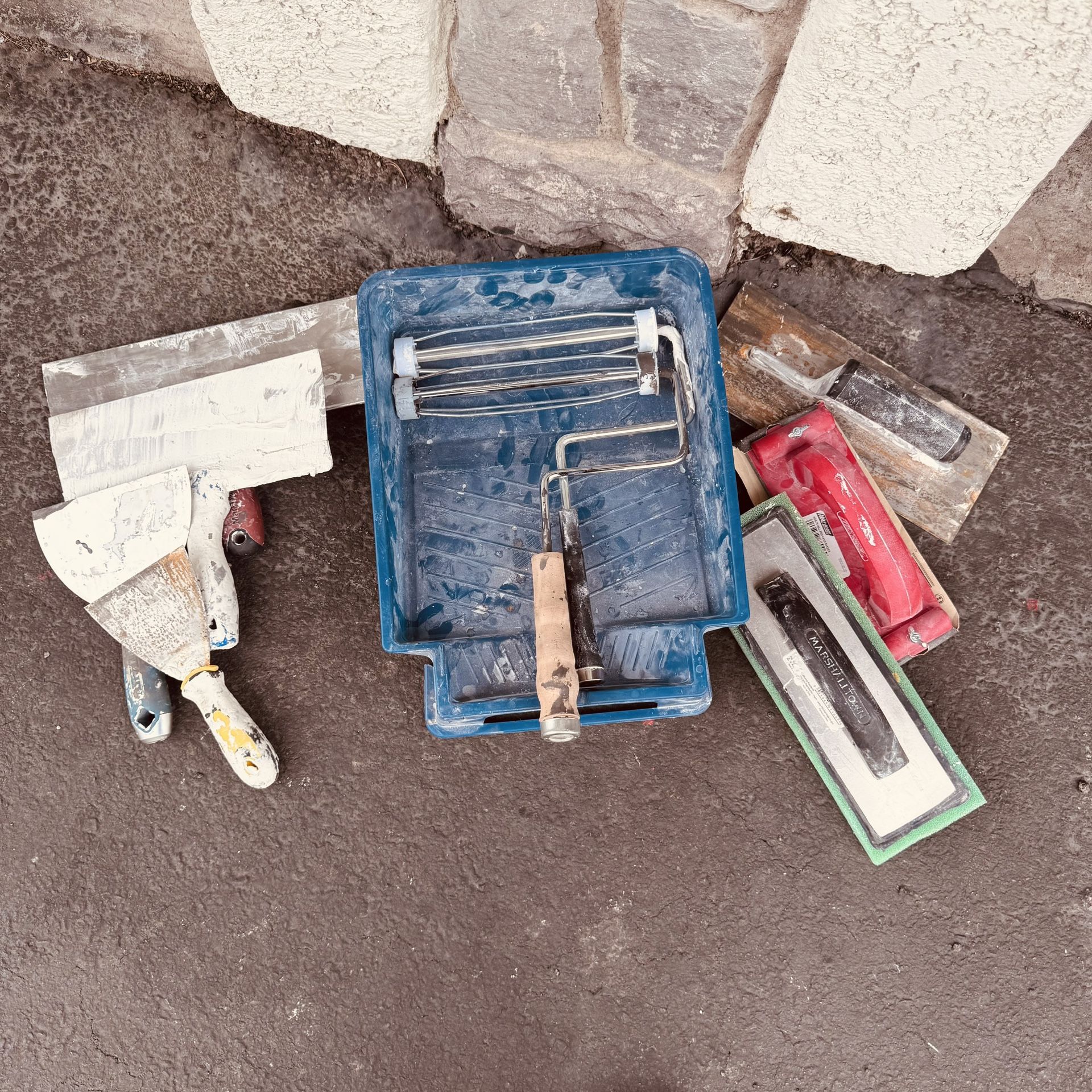 Drywall & Painting Tools Lot – Rollers, Trowels, Scrapers