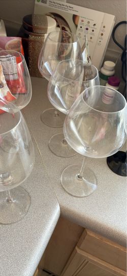 Variety of wine glasses