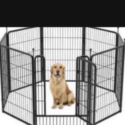 8 PANEL 32” TALL HEAVY DUTY DOG PLAYPEN NEW