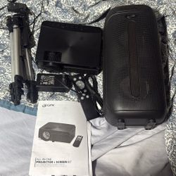 Gpx All In One Projector Bundle With Bluetooth Speaker