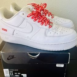Nike Supreme x Air Force 1 Low 'Box Logo - White' Men’s Size 11