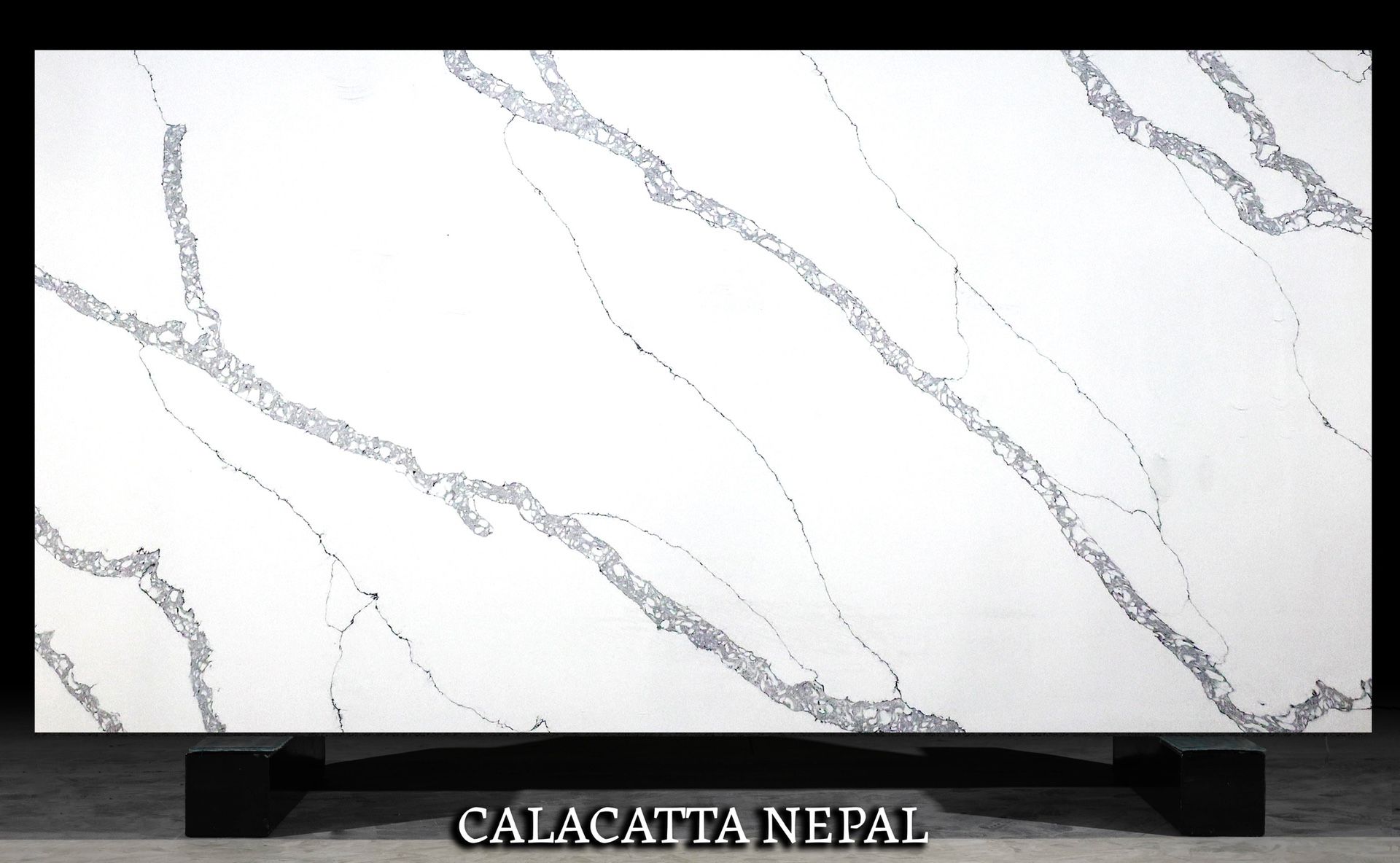 CALACATTA QUARTZ SUPER JUMBO SLABS NEPAL 135X80 2CM FOR KITCHEN COUNTERTOPS