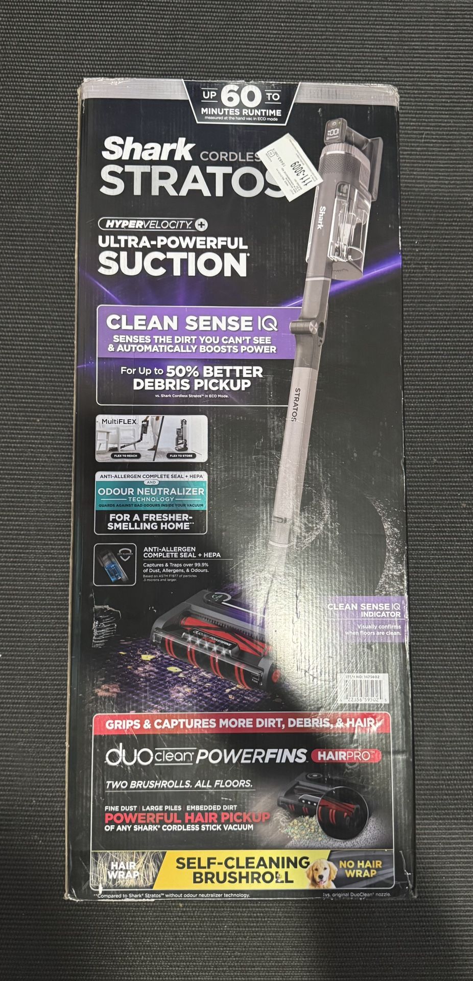 New ! Shark Stratos™ Cordless Vacuum features Clean Sense IQ detectsDirt