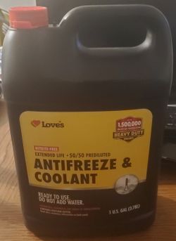 Loves Antifreeze & Coolant 50/50 Prediluted Extended Life 1 Gallon